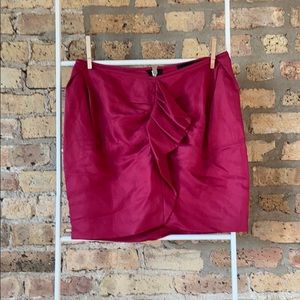 pink Isabel Marant ruffled skirt